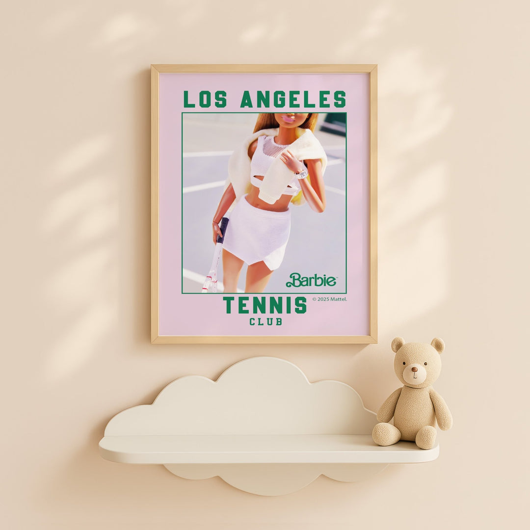 Barbie LA Tennis Club Wall Art Print wall - art - picture - poster