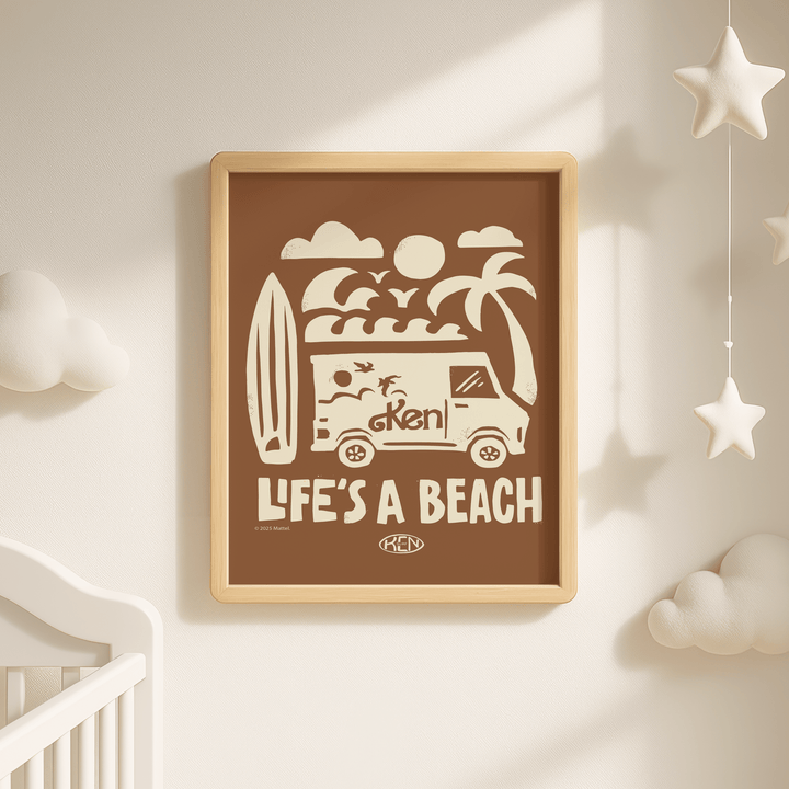 Barbie Life's a Beach Ken Print wall - art - picture - poster