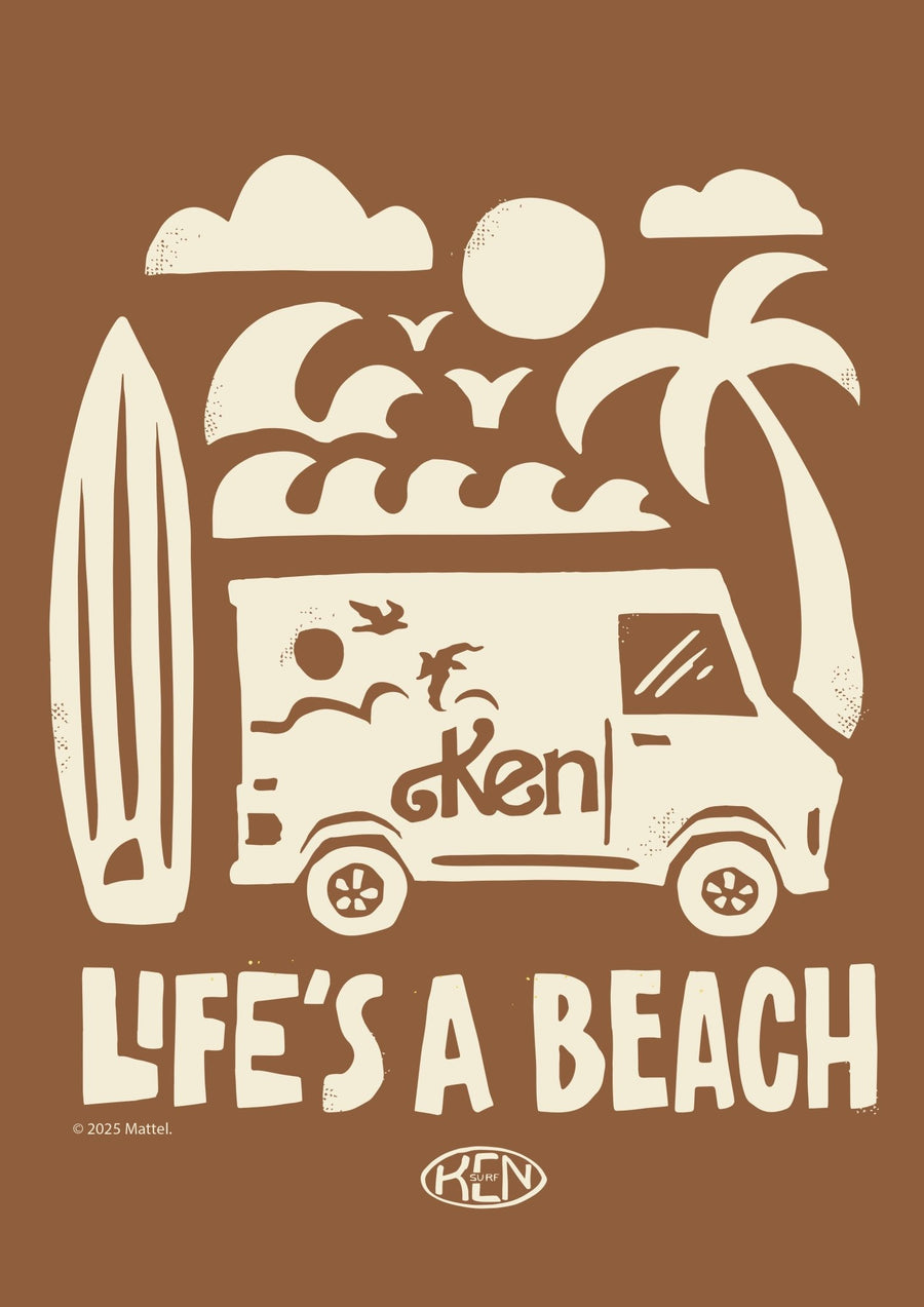 Barbie Life's a Beach Ken Print