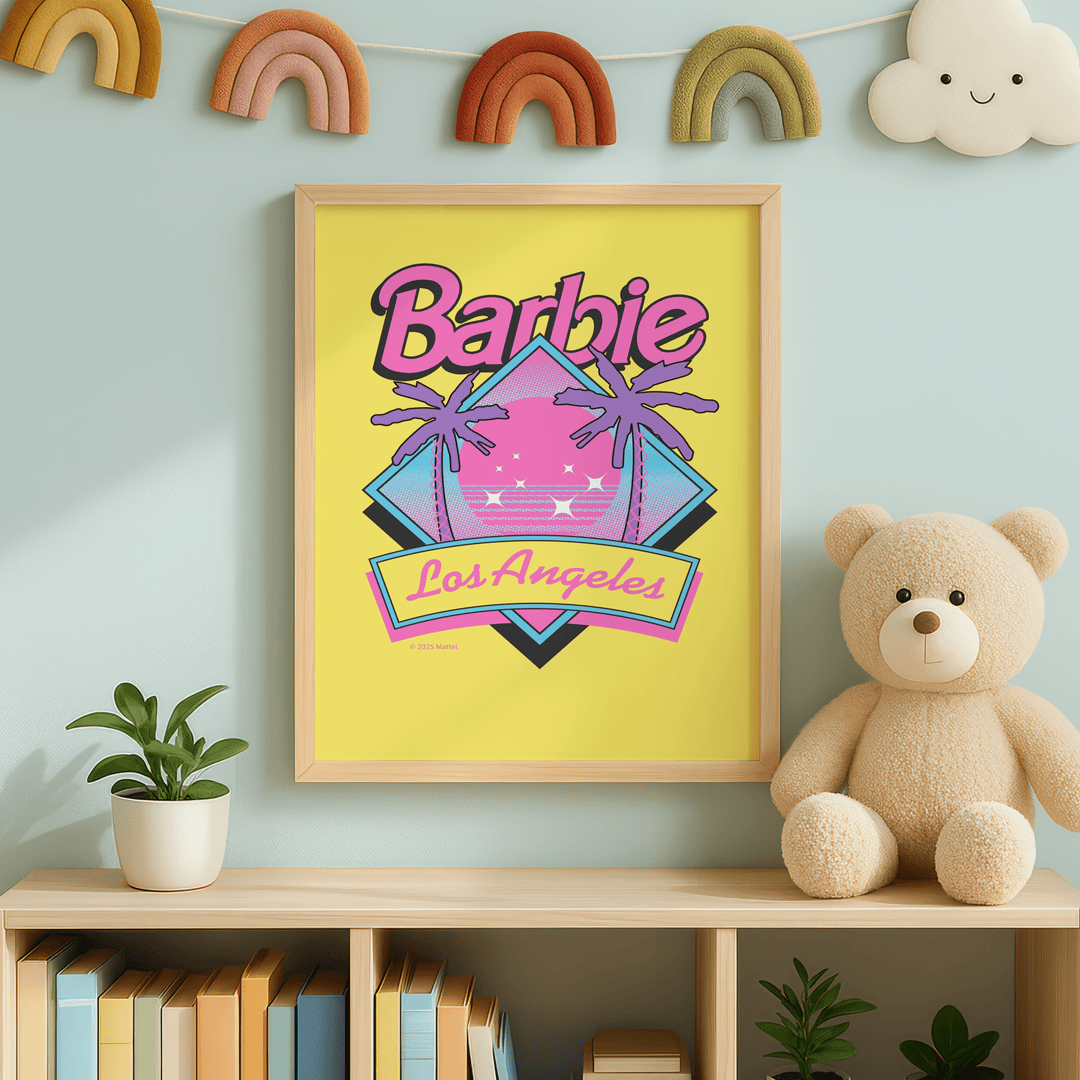 Barbie Los Angelas Retro Summer Poster wall - art - picture - poster