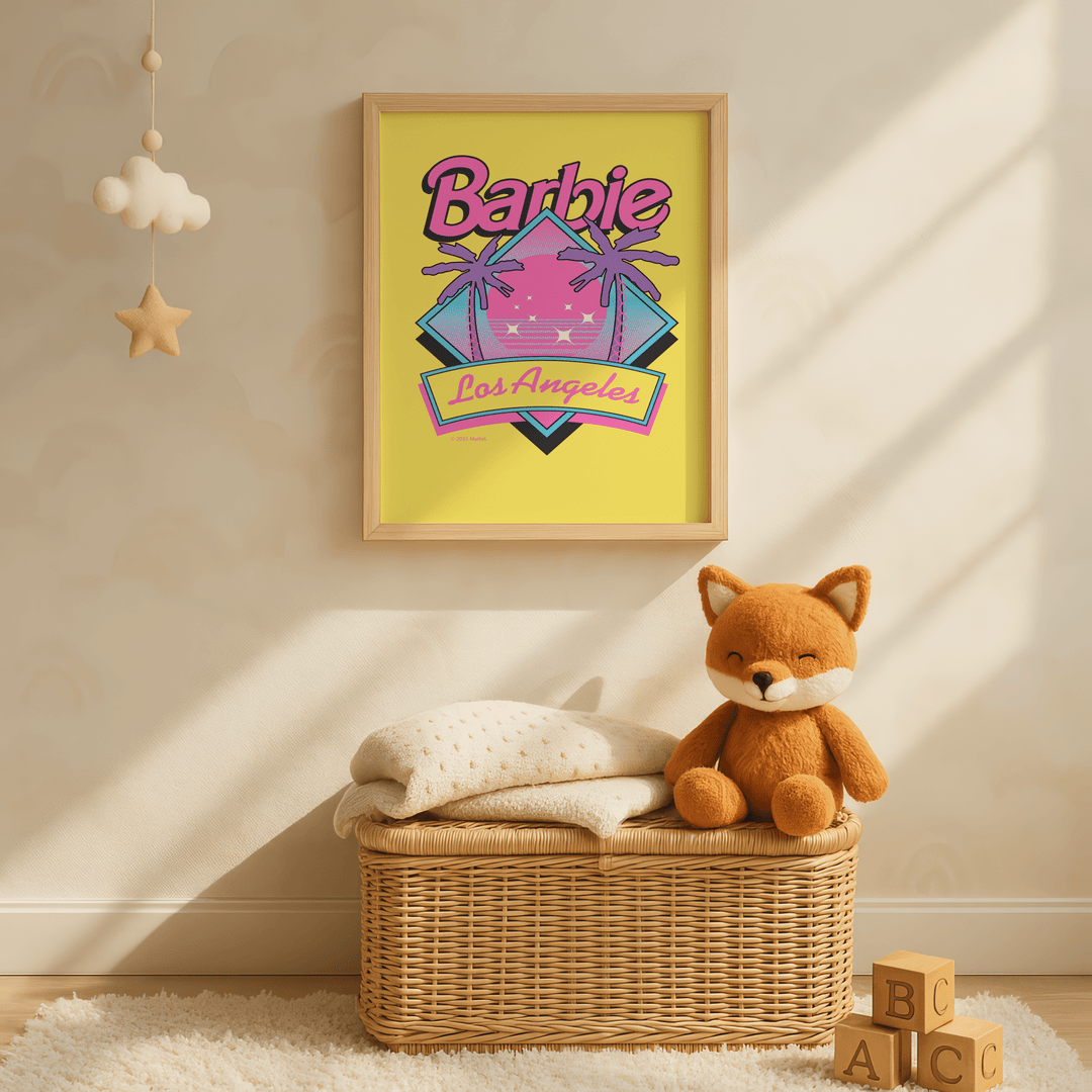 Barbie Los Angelas Retro Summer Poster wall - art - picture - poster