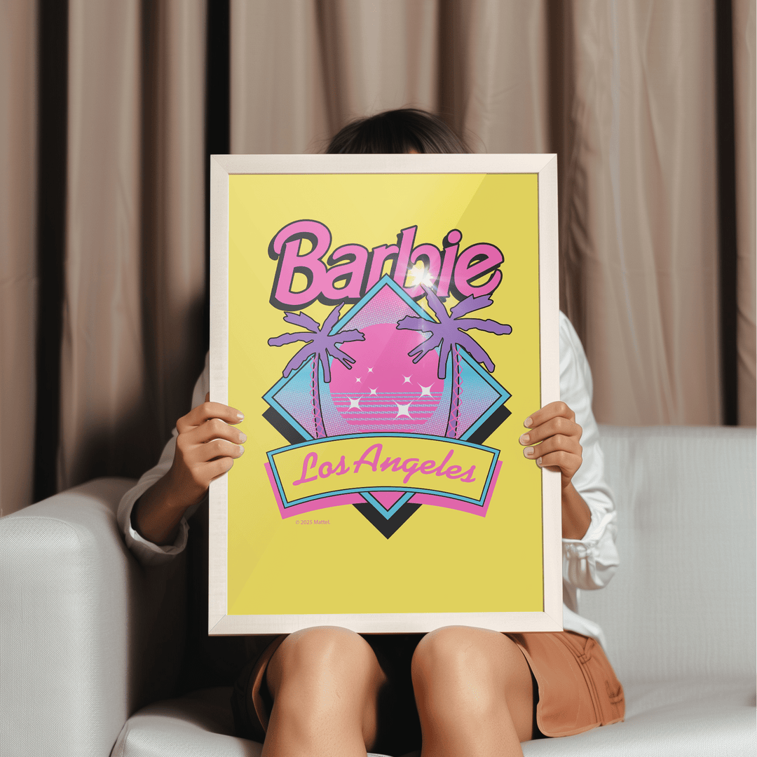 Barbie Los Angelas Retro Summer Poster wall - art - picture - poster
