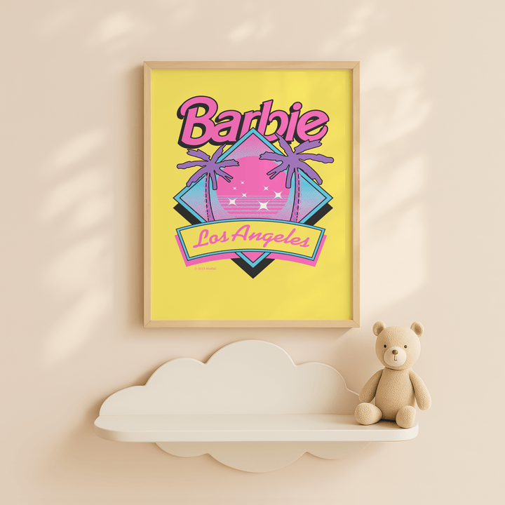 Barbie Los Angelas Retro Summer Poster wall - art - picture - poster