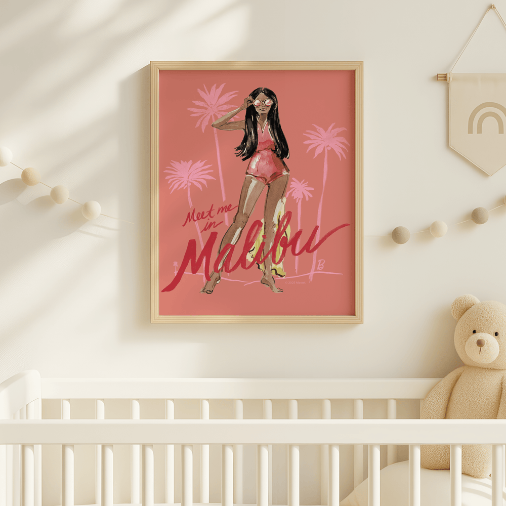 Barbie Meet Me in Malibu Wall Art Landscape Print wall - art - picture - poster