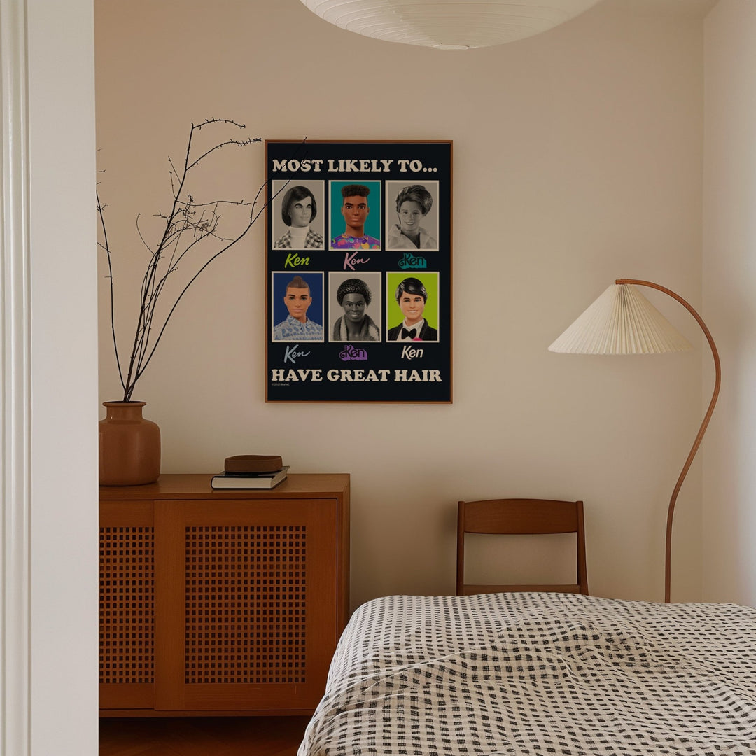 Barbie Most Likely to Have Great Hair Ken Print wall - art - picture - poster