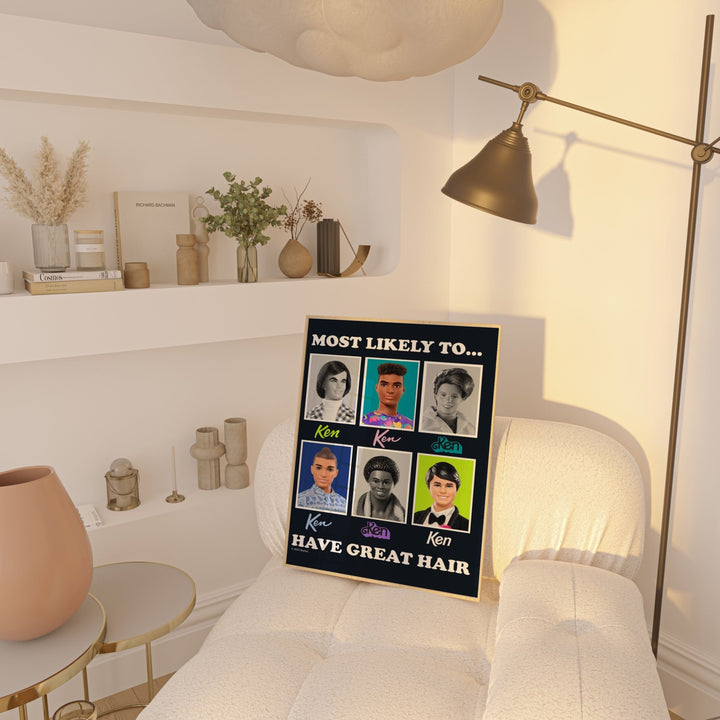 Barbie Most Likely to Have Great Hair Ken Print wall - art - picture - poster