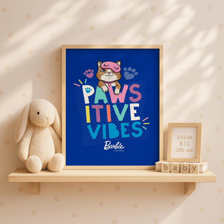 Barbie Pawsitive Vibes Print wall - art - picture - poster