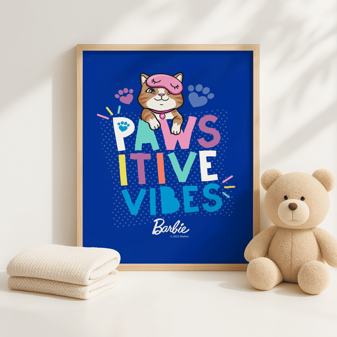 Barbie Pawsitive Vibes Print wall - art - picture - poster