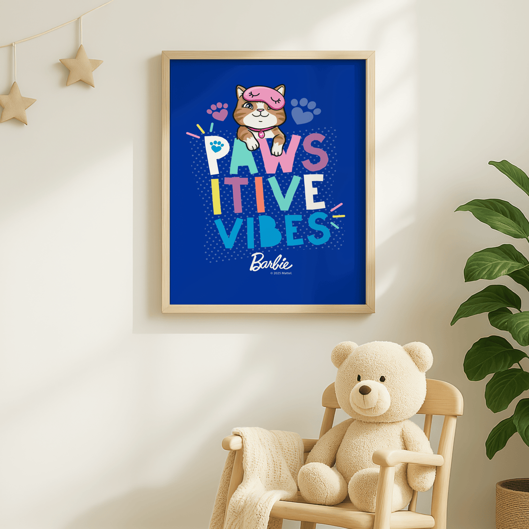Barbie Pawsitive Vibes Print wall - art - picture - poster