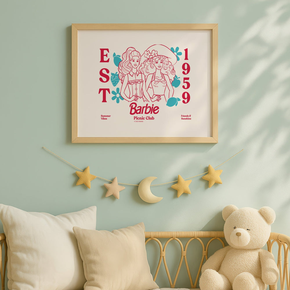 Barbie Picnic Club EST 1985 wall - art - picture - poster