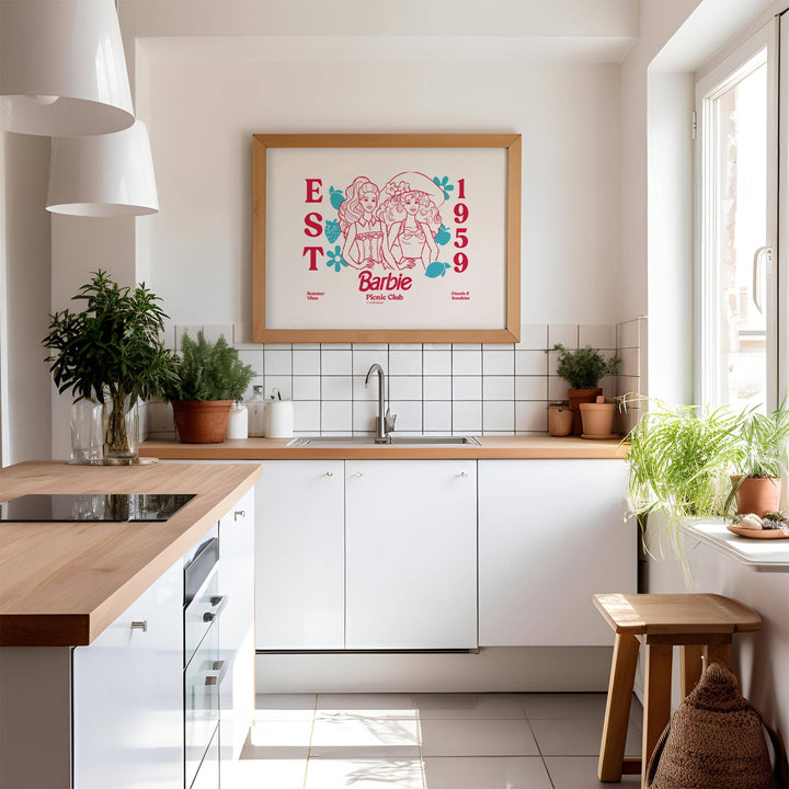 Barbie Picnic Club EST 1985 wall - art - picture - poster