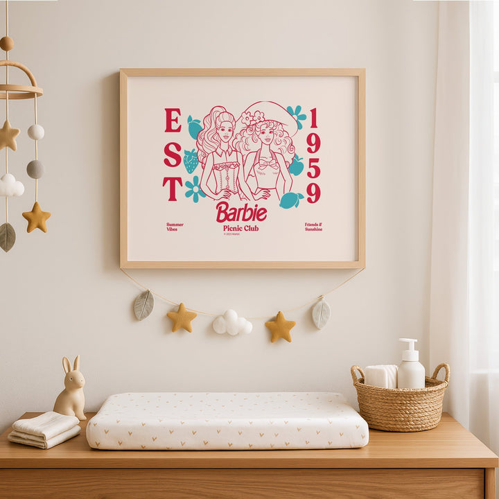Barbie Picnic Club EST 1985 wall - art - picture - poster
