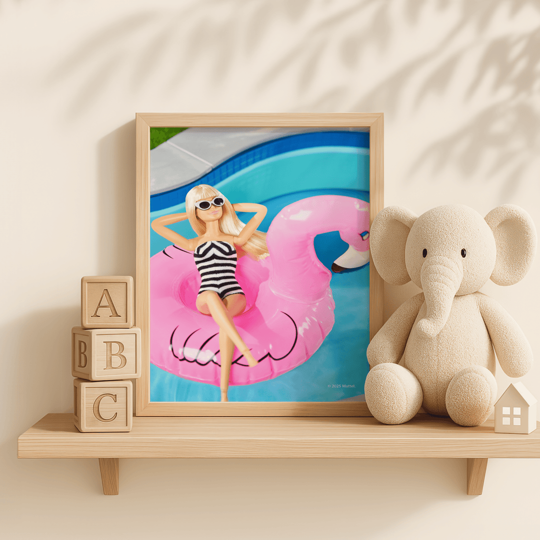 Barbie Pink Palms Print wall - art - picture - poster