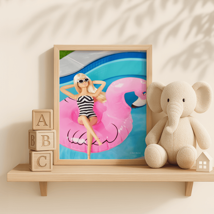 Barbie Pink Palms Print wall - art - picture - poster