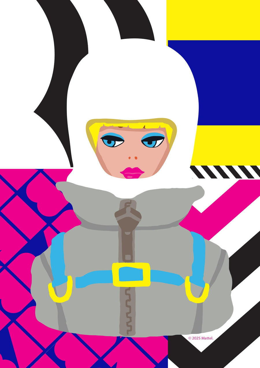 Barbie Pop Art Cubism Wall Art Print