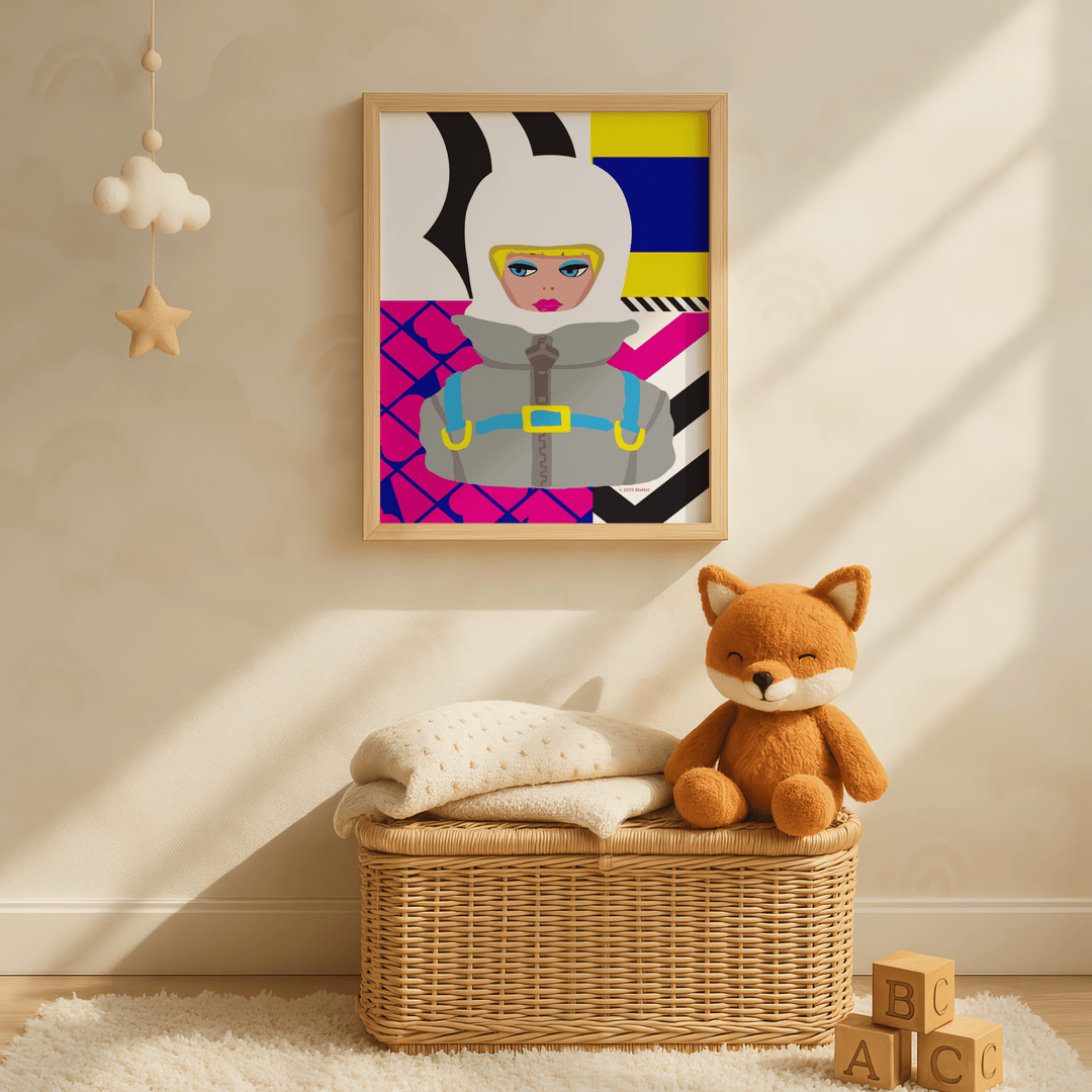 Barbie Pop Art Cubism Wall Art Print wall - art - picture - poster
