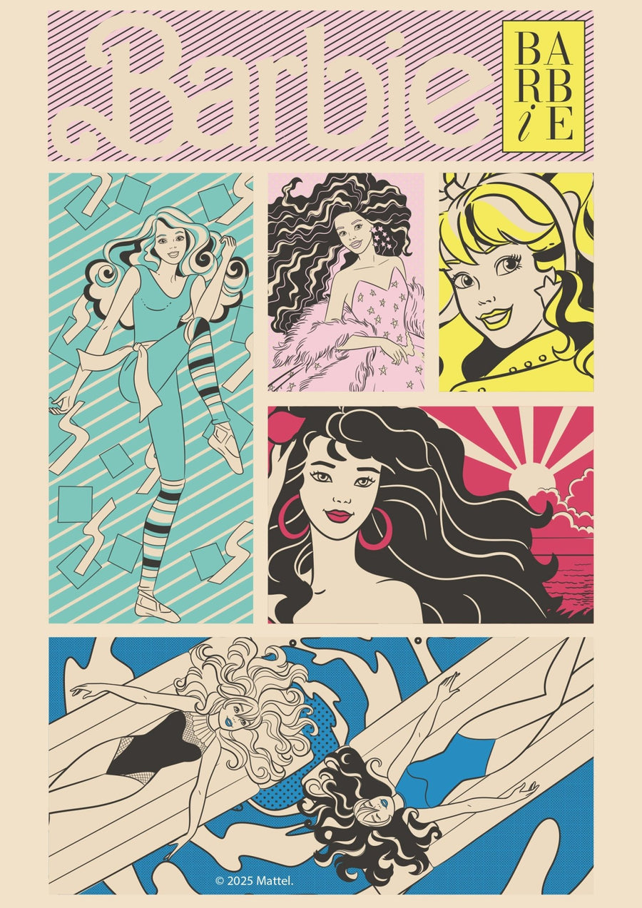 Barbie Retro Comic Print