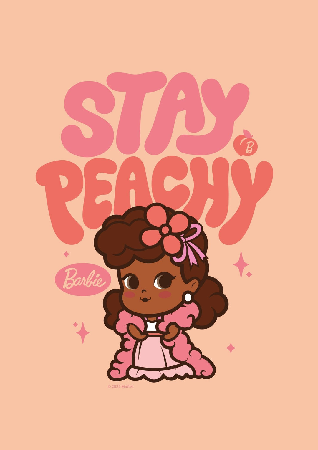 Barbie Stay Peachy Wall Art,frame