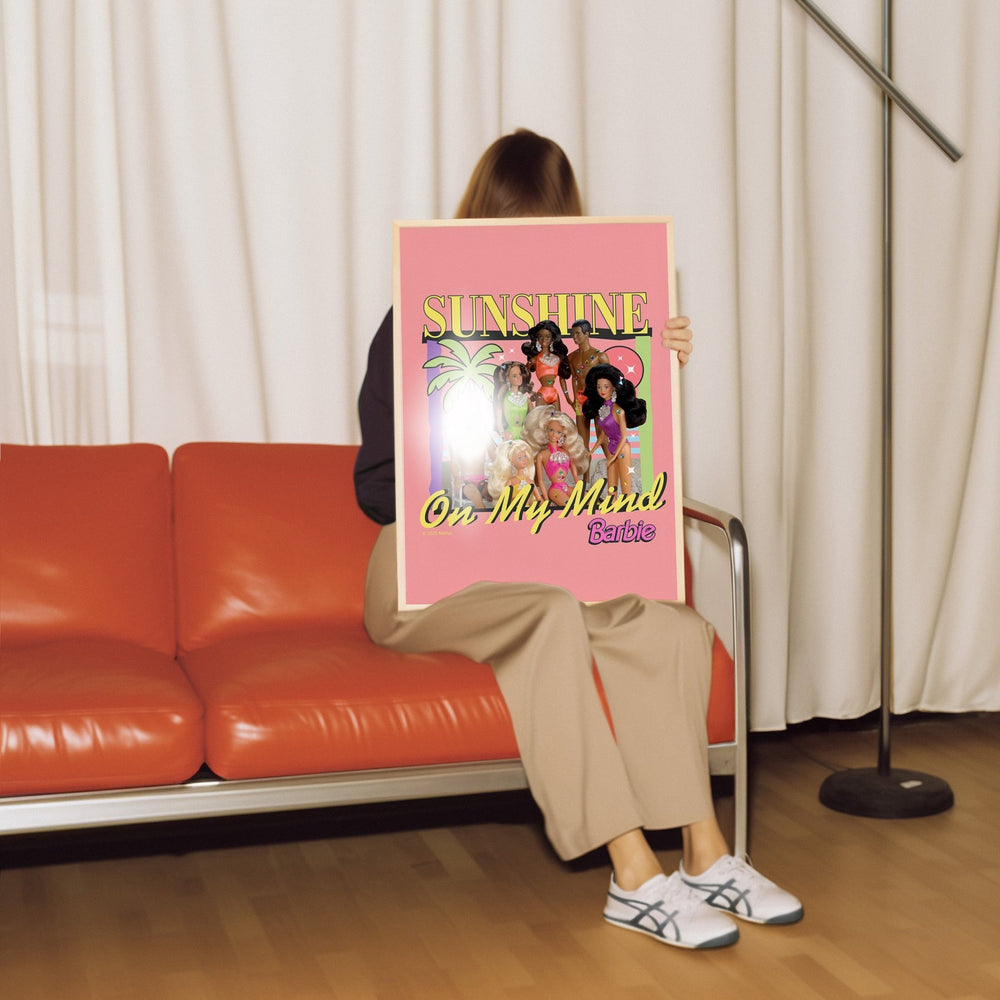 Barbie Sunshine on my Mind Retro Summer Print wall - art - picture - poster