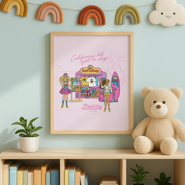Barbie Surf n Shop California Print wall - art - picture - poster