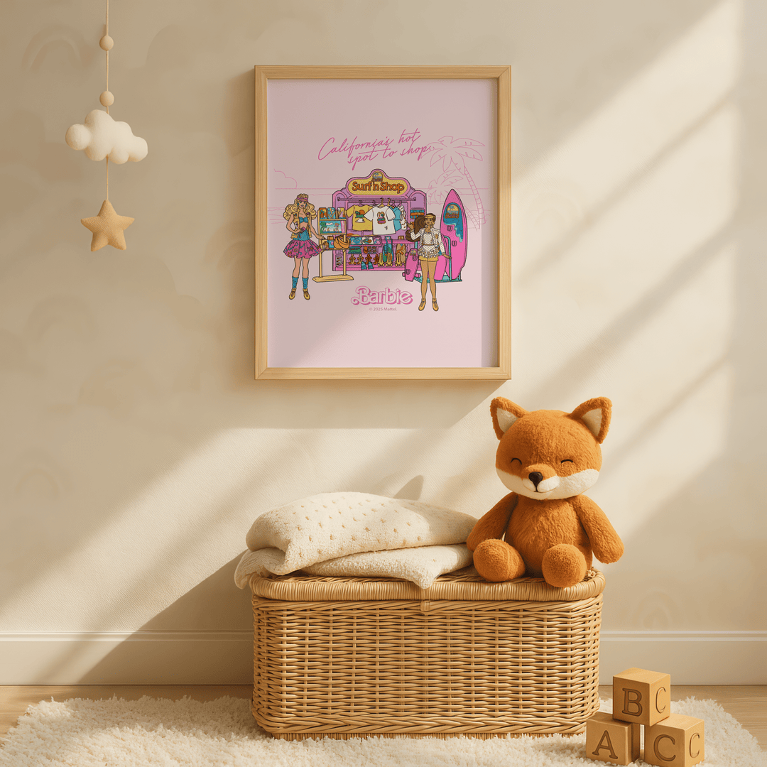 Barbie Surf n Shop California Print wall - art - picture - poster