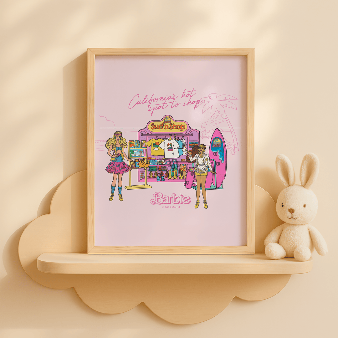 Barbie Surf n Shop California Print wall - art - picture - poster
