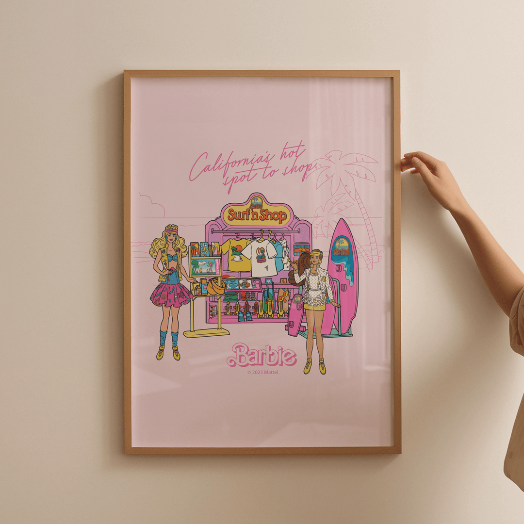 Barbie Surf n Shop California Print wall - art - picture - poster
