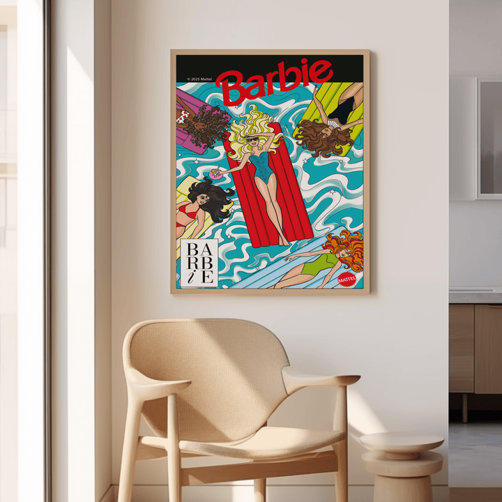 Barbie Vacay Vintage Retro Print wall - art - picture - poster