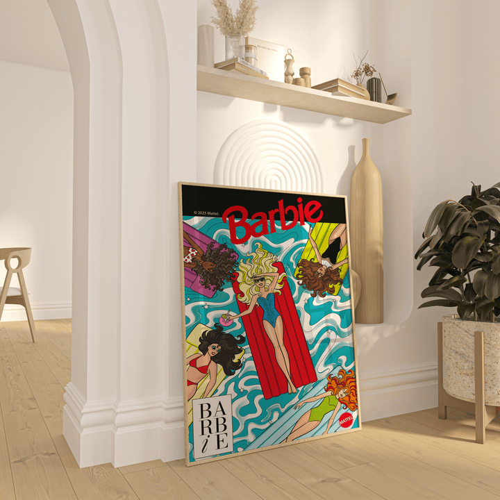Barbie Vacay Vintage Retro Print wall - art - picture - poster