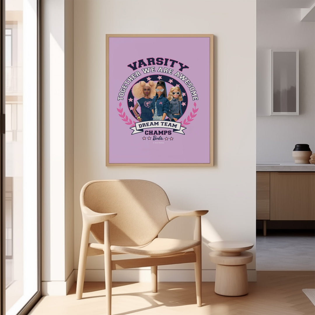Barbie Varsity Together We Are Awesome Print wall - art - picture - poster
