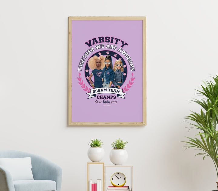 Barbie Varsity Together We Are Awesome Print wall - art - picture - poster
