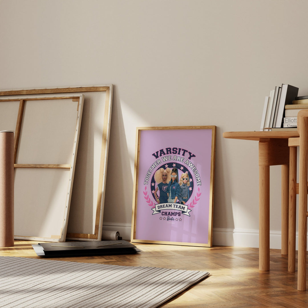Barbie Varsity Together We Are Awesome Print wall - art - picture - poster