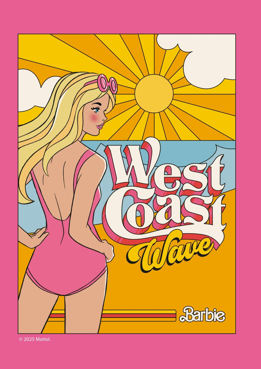 Barbie West Coast Wave Retro Print
