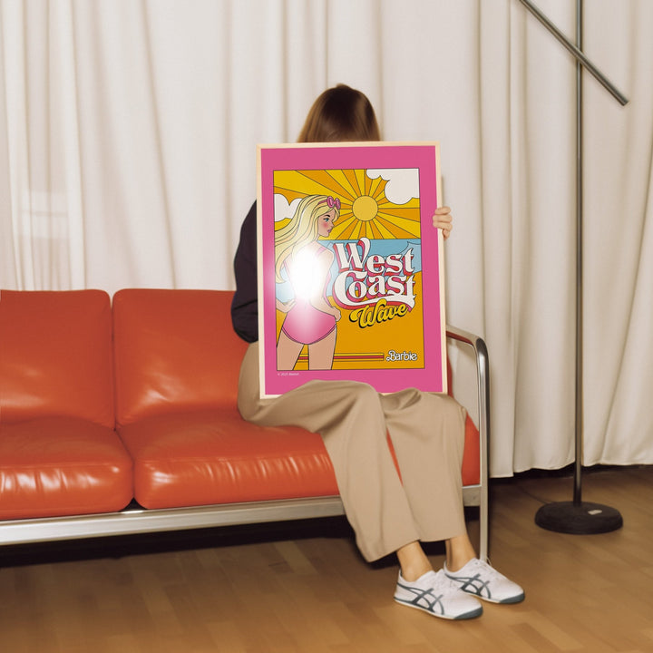 Barbie West Coast Wave Retro Print wall - art - picture - poster