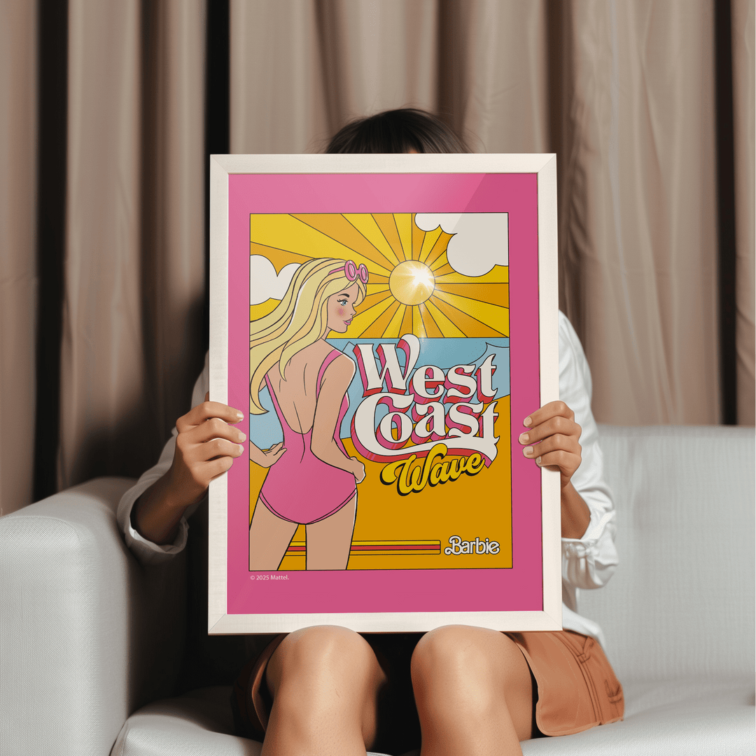 Barbie West Coast Wave Retro Print wall - art - picture - poster