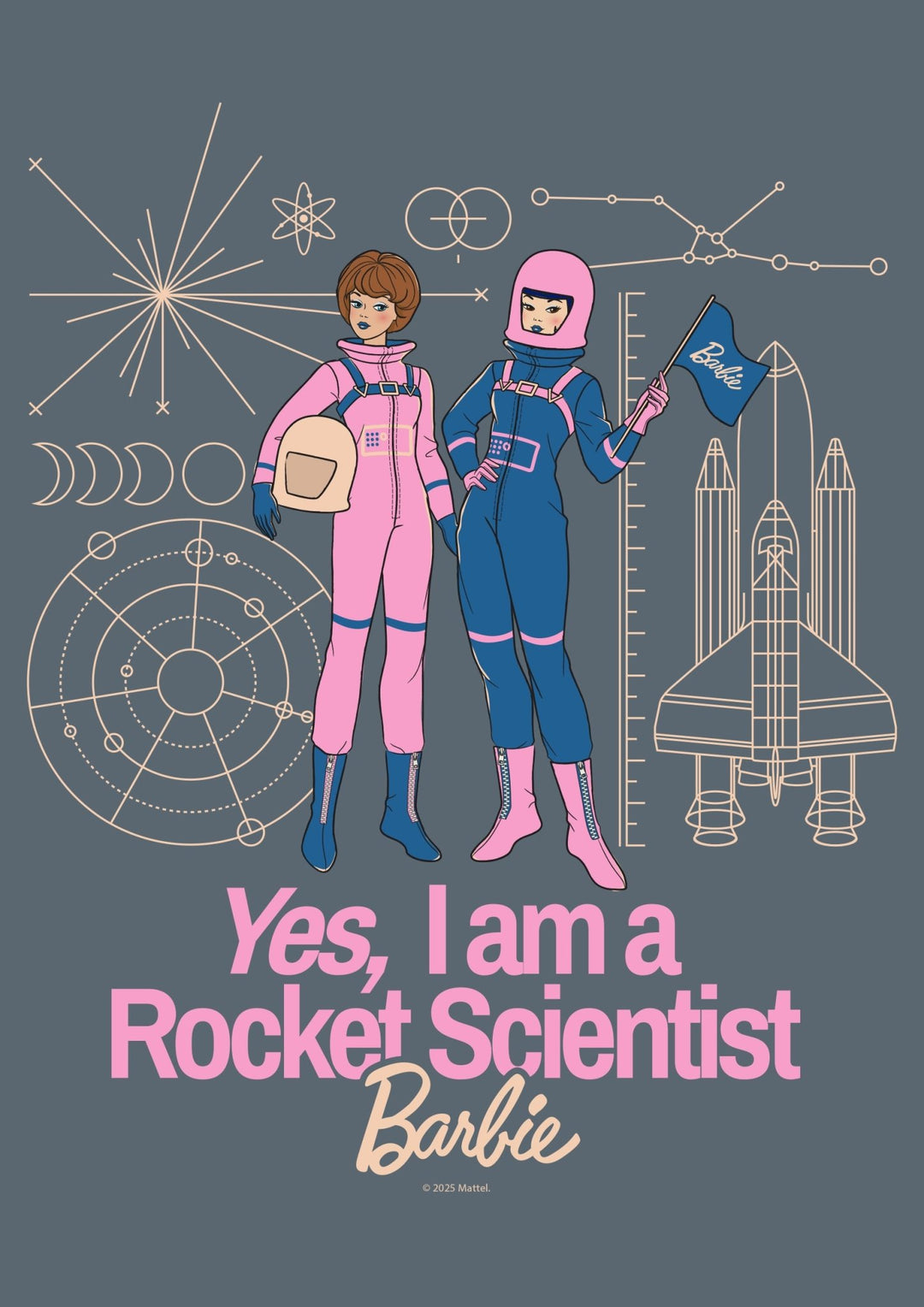 Barbie Yes I Am A Rocket Scientist Print,frame