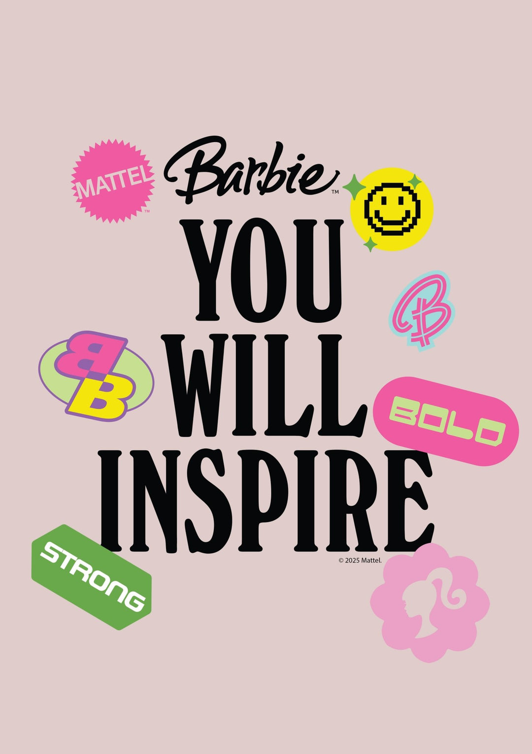 Barbie You Will Inspire Print,frame