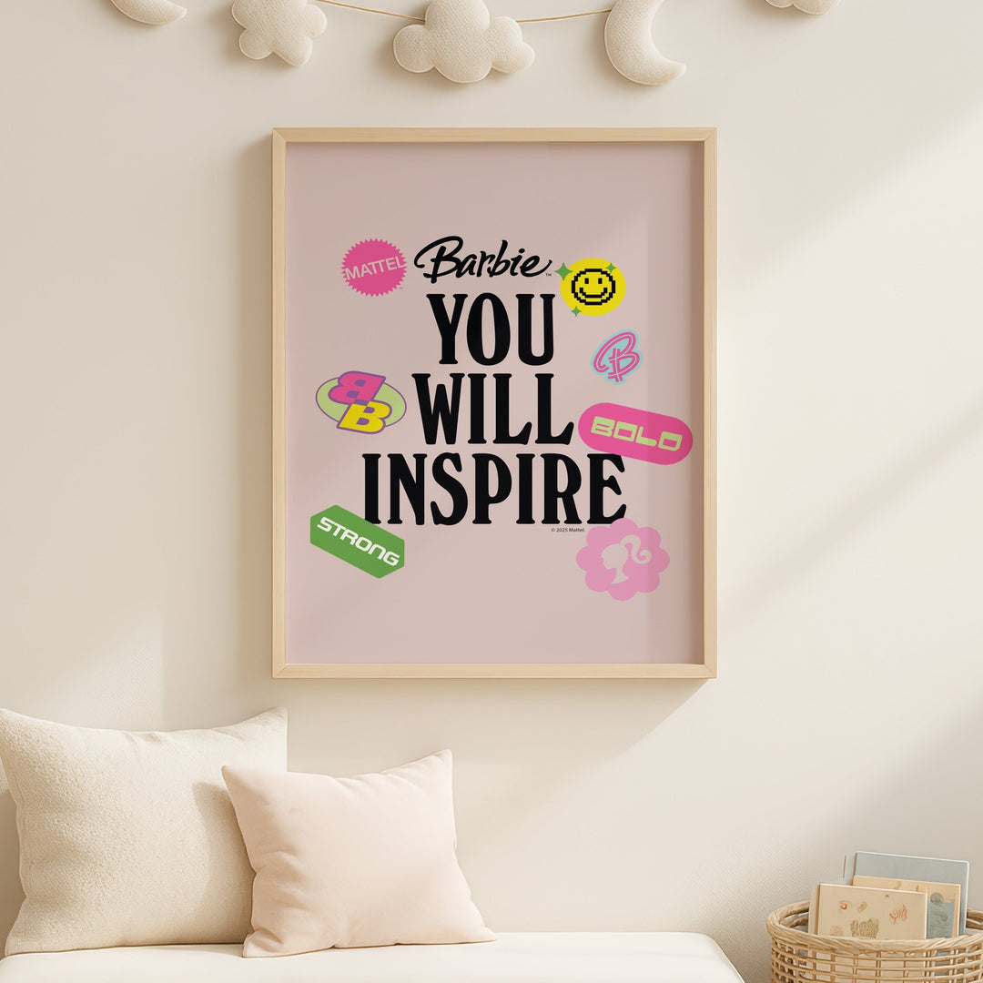 Barbie You Will Inspire Print wall - art - picture - poster