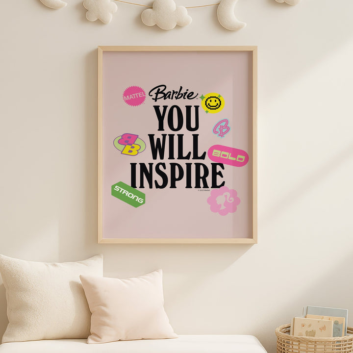 Barbie You Will Inspire Print wall - art - picture - poster