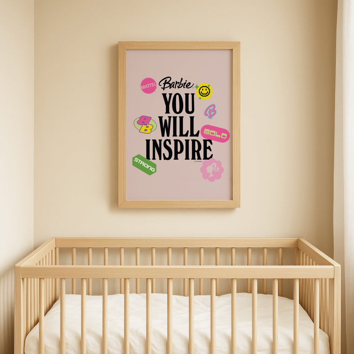 Barbie You Will Inspire Print wall - art - picture - poster