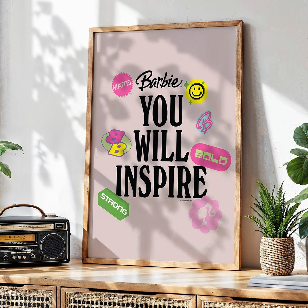 Barbie You Will Inspire Print wall - art - picture - poster