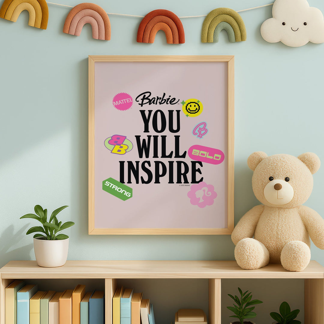 Barbie You Will Inspire Print wall - art - picture - poster