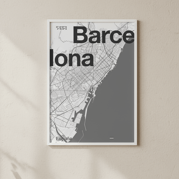 Barcelona Map by Florent Bodart wall - art - picture - poster
