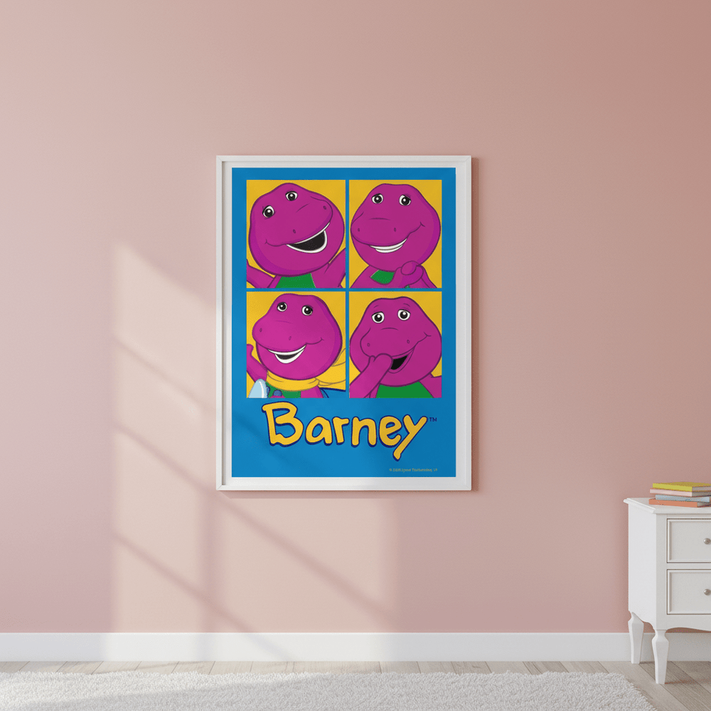 Barney 4 Moods Kids Room Wall Art Print wall - art - picture - poster