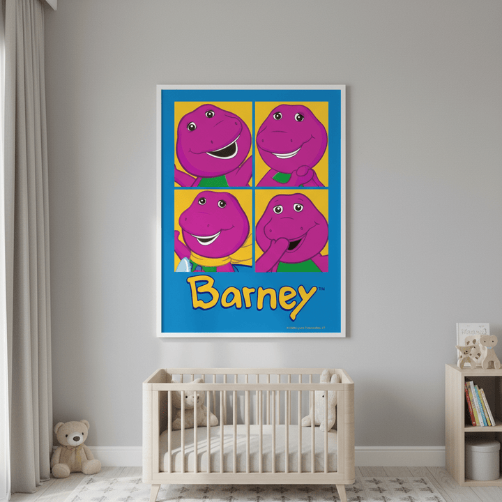Barney 4 Moods Kids Room Wall Art Print wall - art - picture - poster