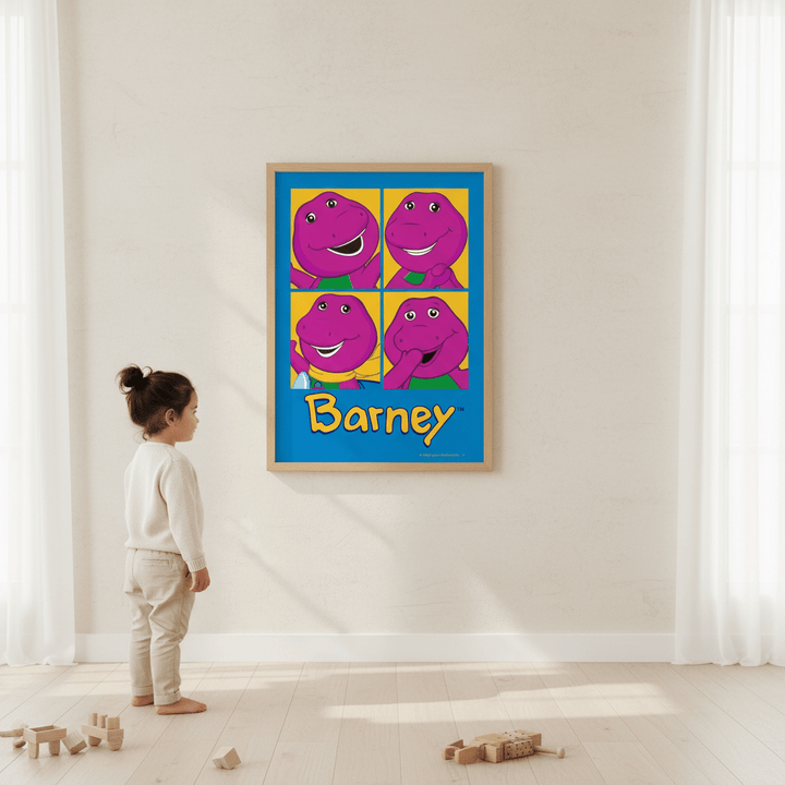 Barney 4 Moods Kids Room Wall Art Print wall - art - picture - poster