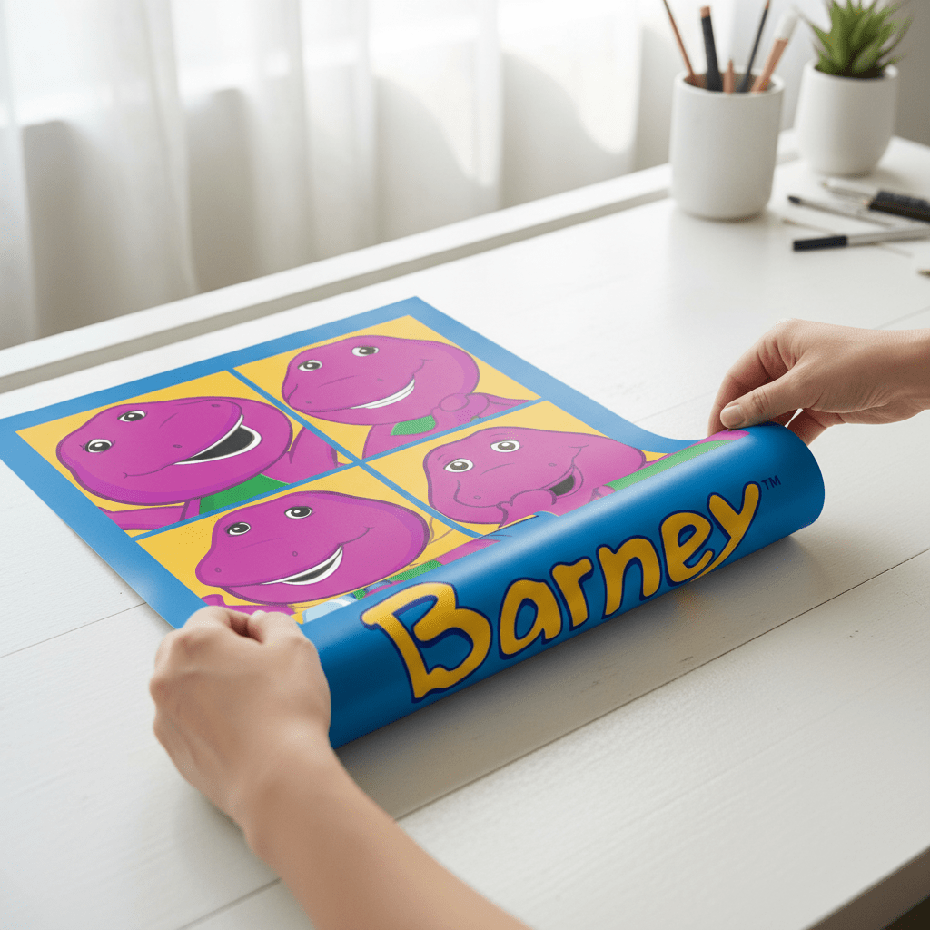 Barney 4 Moods Kids Room Wall Art Print wall - art - picture - poster