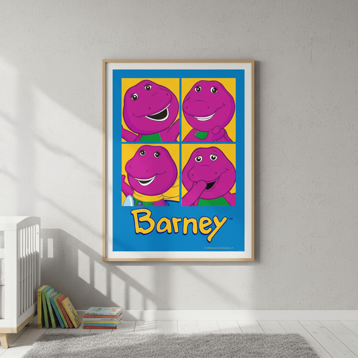 Barney 4 Moods Kids Room Wall Art Print wall - art - picture - poster