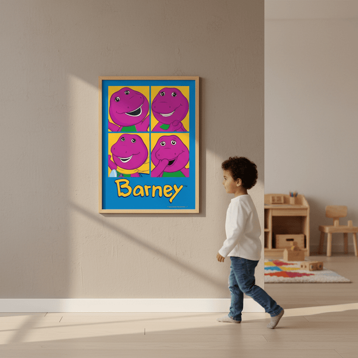 Barney 4 Moods Kids Room Wall Art Print wall - art - picture - poster