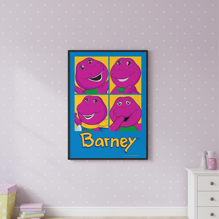 Barney 4 Moods Kids Room Wall Art Print wall - art - picture - poster